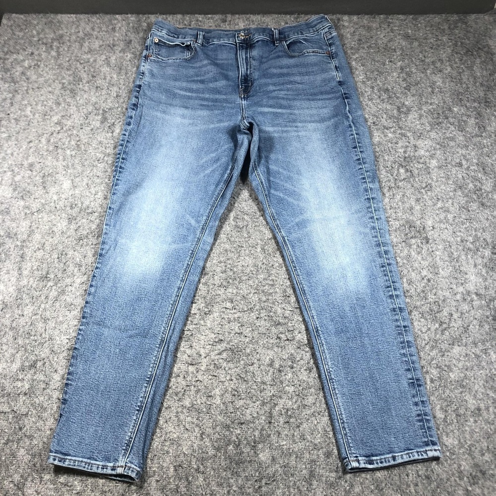 American Eagle 90s Skinny Jeans Womens 18 Medium Wash High Rise Stretch Denim